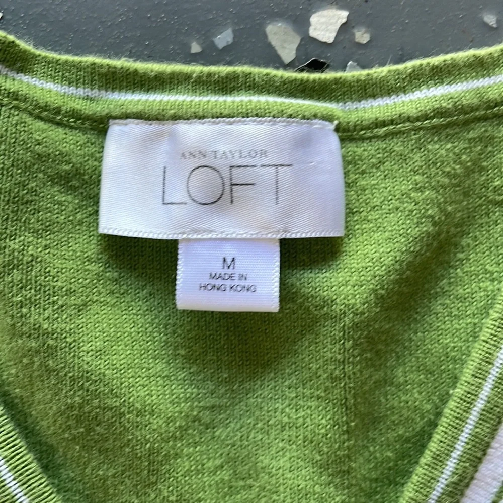 Green/White Knit Tank-top - Picture 3 of 4